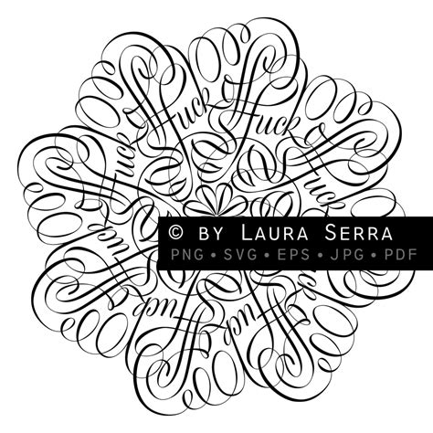 Fuck Off Mandala Opt 1 Vector File Pers Use Etsy