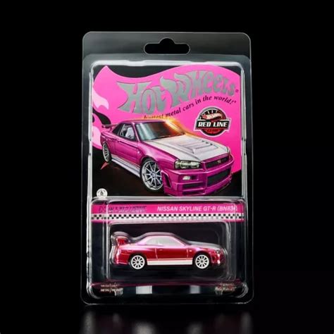 Nissan Skyline Gt r R34 Hot Wheels Rlc Red Line Club Pink Envío gratis