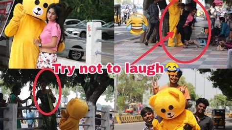 Irritating People Dance With Cute Girls Teddy Bear Pranks In