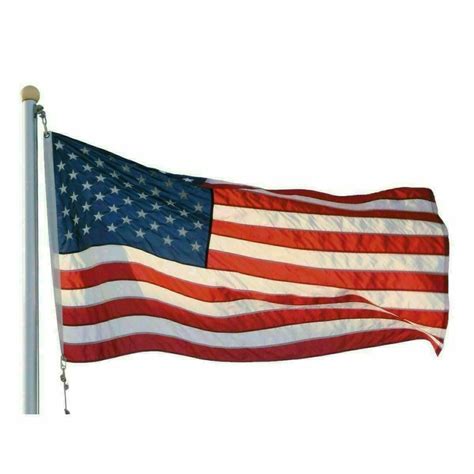 American Flag with Embroidered Stars 3x5