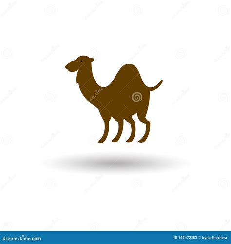 Camel Icon Vector Concept Illustration Isolated On White Stock