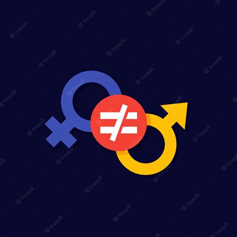 Premium Vector Gender Inequality Concept Vector Icon