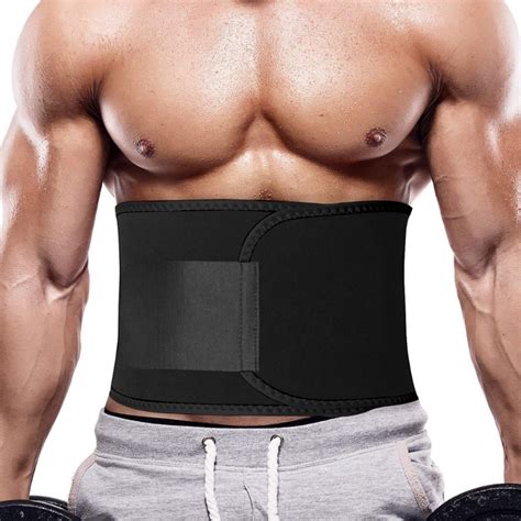 Men Sweat Belt Waist Trainer Cincher Hot Shaper Sauna Slimming Fitness Body Shaper Workout