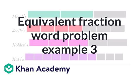 Equivalent Fraction Word Problems 3rd Grade