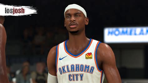 Shai Gilgeous Alexander Cyberface Hair And Body Model By Losjosh For