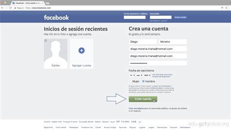 Crear Una Cuenta En Facebook Hot Sex Picture