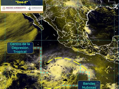 Se forma Depresión Tropical Dos E