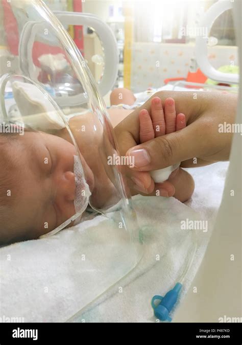 Premature Baby In Incubator Foot Hi Res Stock Photography And Images