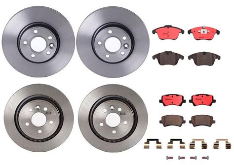 Volvo Brakes Kit Pads Rotors Front And Rear 300mm 302mm Ceramic