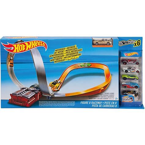 Mattel Hot Wheels závodní dráha osmička se 6 autíčky
