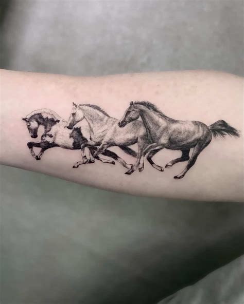 Discover more than 77 three horses tattoo - in.coedo.com.vn