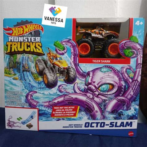 Promo Hot Wheels Monster Trucks Playset Octo Slam Original Mattel Gyl Diskon Di Seller