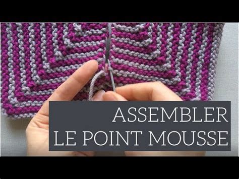 Assembler Le Point Mousse Couture Verticale Youtube