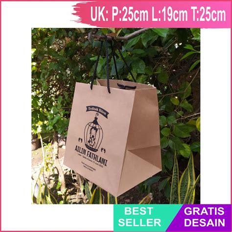 Jual Paperbag Bento Paper Bag Custom Paper Bag Sablon Paper Bag