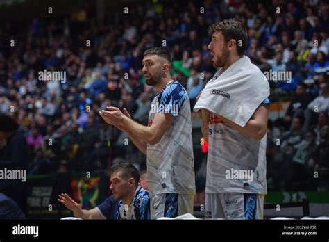 Torino Italia 15th Feb 2024 GeVi Napoli Basket Bench Reacts During