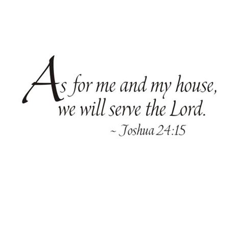 As For Me And My House We Will Serve The Lord Joshua Verse Etsy