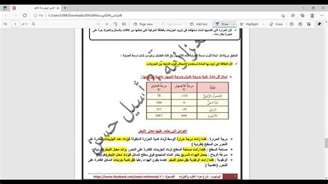 ثامن علوم درس الحرارة والمادة ج2التحولات الحرارية الفصل الثاني