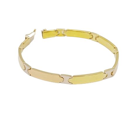 18 Carati Oro Giallo Oro Bianco Bracciale Catawiki