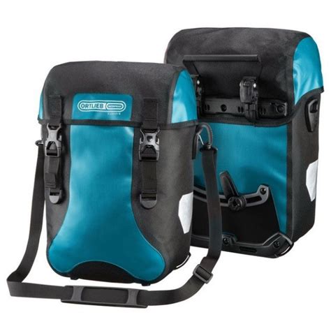 Paire De Sacoches Ortlieb Sport Packer Classic Bleu Pétrole Noir