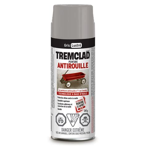 Oil Based Rust Paint Aerosol Spray Gloss Grey G From Tremclad