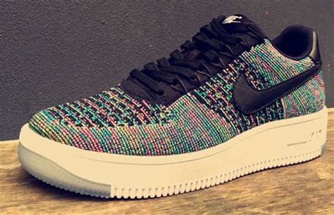 Nike Flyknit Air Force 1 Low Multicolor Sneaker Bar Detroit