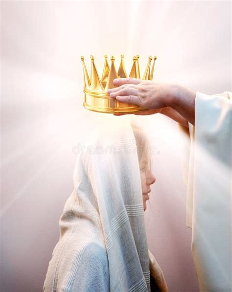 Hands Placing A Crown On A Woman S Head Stock Photo Image Of Jewish