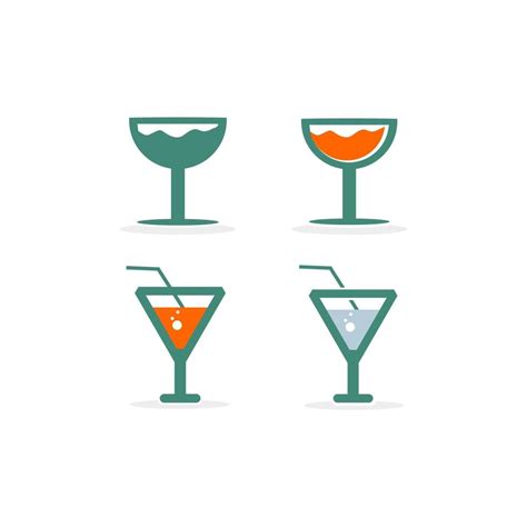 Drink Alcohol Beverage Icons Set 6417397 Vector Art At Vecteezy