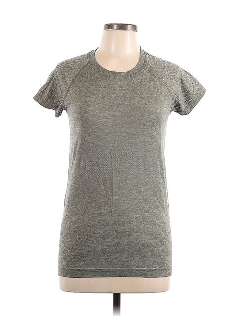 Lululemon Athletica Color Block Gray Active T Shirt Size 10 47 Off