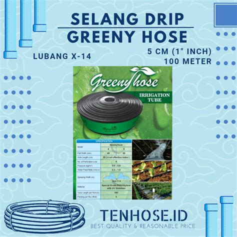 Jual Selang Air Rain Hose Irigasi Drip Lubang X Ukuran Cm