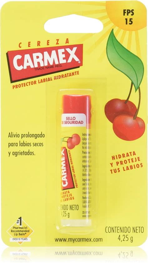 Carmex B Lsamo Labial Hidratante Classic En Barra Sabor Cereza Para