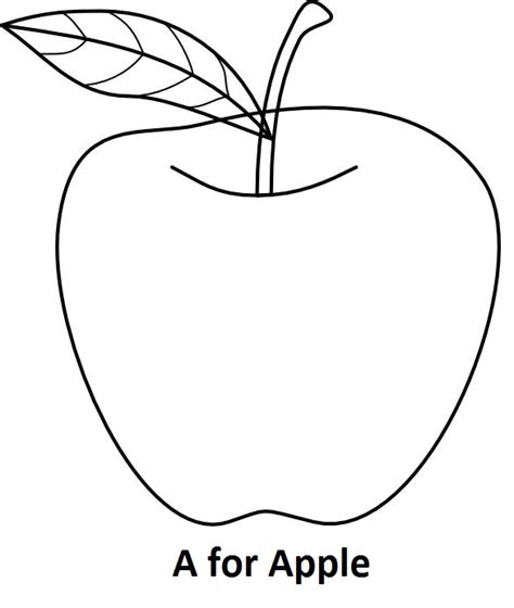 A For Apple Coloring Book