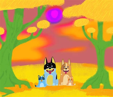 Heeler Family fanart (OC) : r/bluey