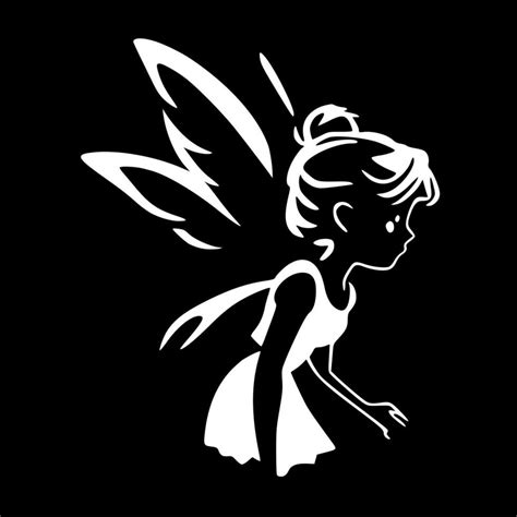 Fairy, Minimalist and Simple Silhouette - Vector illustration 24140130 ...