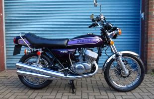 Kawasaki H2C 750 Triple 1975 UK Registered Purple Sympathetically