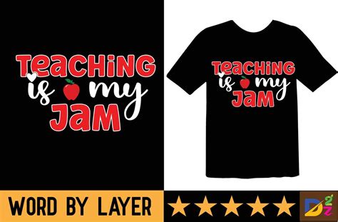 Teaching Is My Jam Svg T Shirt Design 20981771 Vector Art At Vecteezy