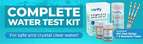 Varify Water Test Kit Drinking Water Test For 17 Parameters