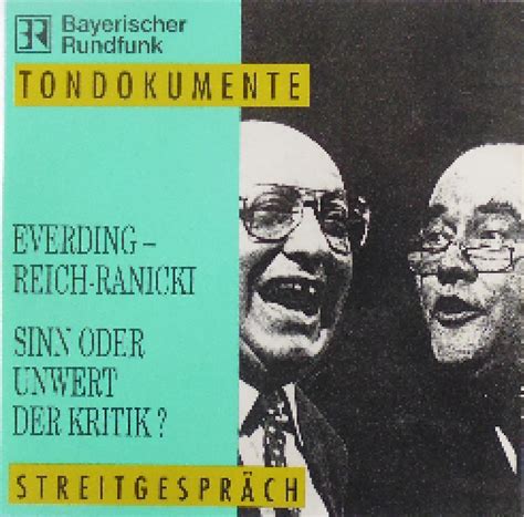 Sinn Oder Unwert Der Kritik? | CD (1990) von August Everding / Marcel