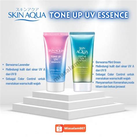 Jual Skin Aqua Tone Up Uv Essence Spf Pa Mint Green Gr