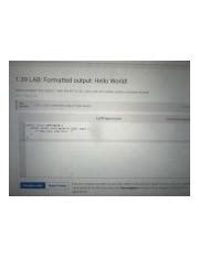 Learn How To Print Hello World In Java LAB Formatted Output
