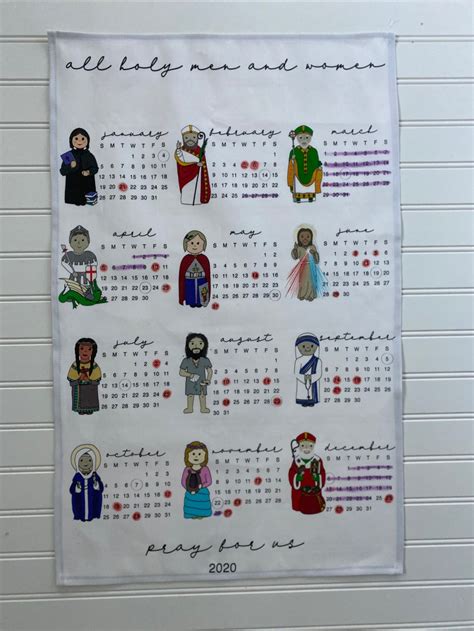 Liturgische Kalender Theedoek Tapijt 2021 Etsy