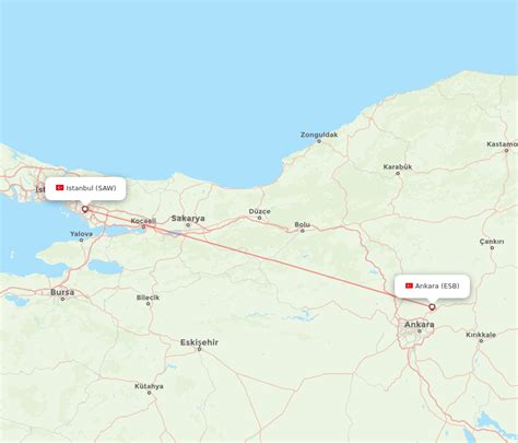 Flights From Ankara To Istanbul Esb To Saw Flight Routes