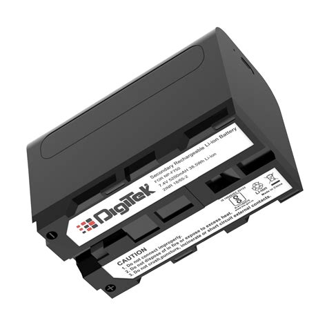 Buy DigiTek NP F750 MU 5200 MAh Li Ion Rechargeable Battery For CCD