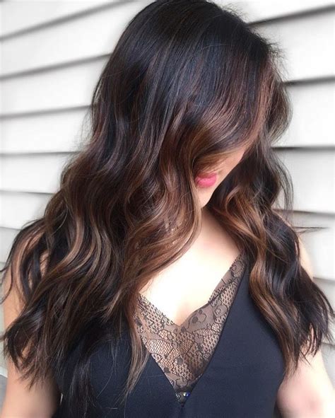 Dark hair with front highlights | Hair inspo color, Balayage hair, Hair