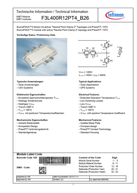 F L R Pt B Datasheet Pdf Infineon