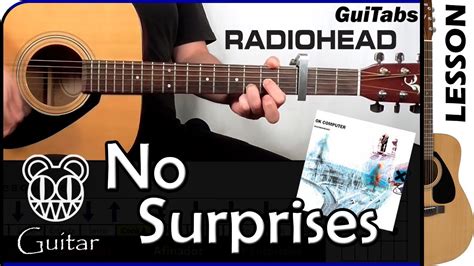 How To Play No Surprises Radiohead Guitar Lesson Guitabs