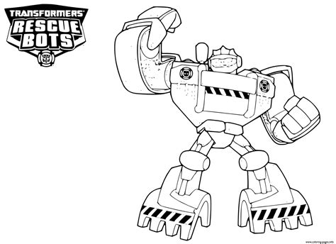 Transformers Rescue Bots Clipart Coloring page Printable