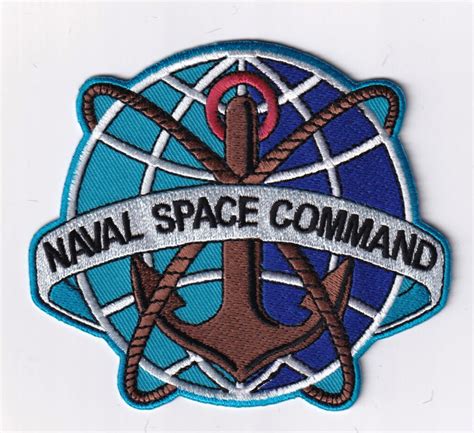 naval space command patch  inches hook  loop squadron nostalgia