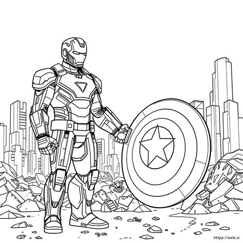 Iron Man Endgame: Disegni Da Colorare