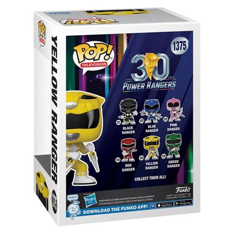 Pop TV Mighty Morphin Power Rangers 30th Anniversary Yellow Ranger