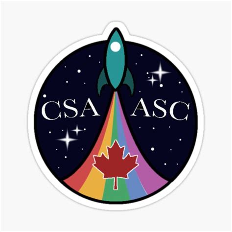 Canadian Space Agency Logo Sticker By Liamschel | ubicaciondepersonas ...